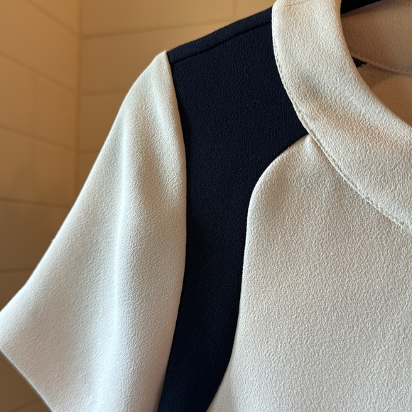 J.Crew color block navy & cream tunic - Picture 4 of 4